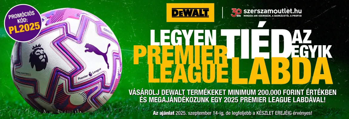 YELLOW DAYS! » szeptember 14-ig, de legfeljebb a készlet erejéig! « Legyen TIÉD az egyik PL 2025 labda!
