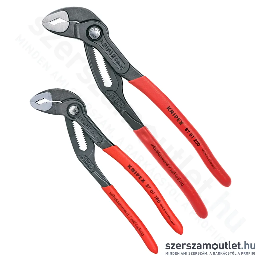 KNIPEX Vízpumpafogó készlet 180/250mm 2db-os (00 31 20 V01)