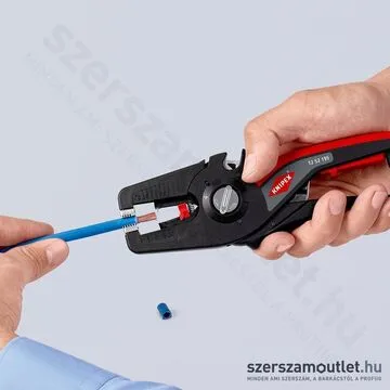 KNIPEX PreciStrip16 Automatikus huzalcsupaszító (blankoló) fogó 195mm (12 52 195 SB)
