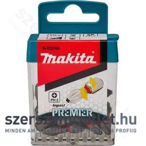 MAKITA impact PREMIER torziós csavarbehajtó bit PH2 25mm 15db (E-03246)