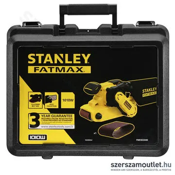 STANLEY FATMAX FMEW204K-QS Elektromos szalagcsiszoló kofferben (75x533mm,1010W)