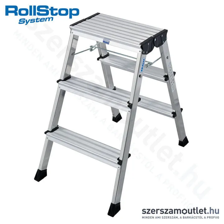 KRAUSE MONTO ROLLY Összecsukható, gurítható fellépő 2x3 fokos (Alu) (130068)
