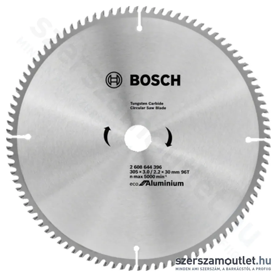 BOSCH Körfűrészlap alumíniumhoz, Eco for Aluminium, 305x3.0/2.2x30mm, 96 fog (2 608 644 396)