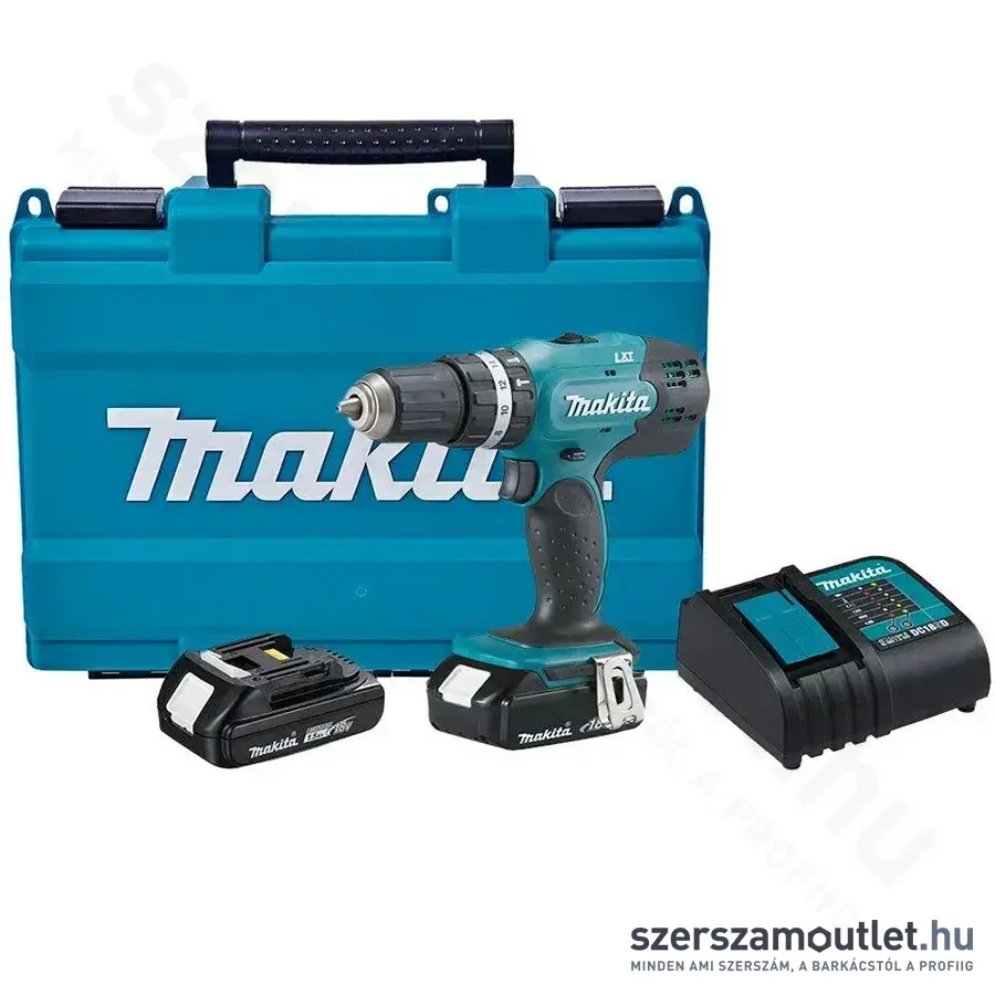 MAKITA DHP453RYE Li-ion Akkus ütvefúró-csavarbehajtó (2x1,5Ah/18V)