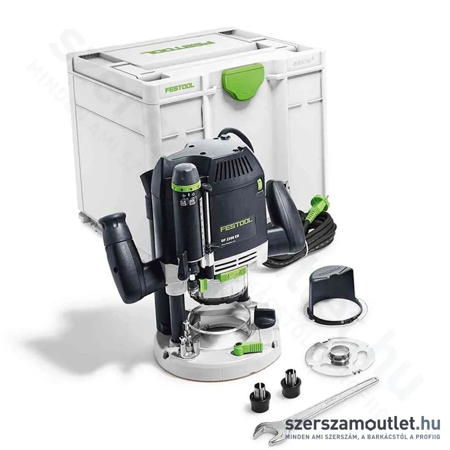 FESTOOL OF 2200 EB-Plus felsőmaró Systainer-ben (2200W/6-12,7mm)