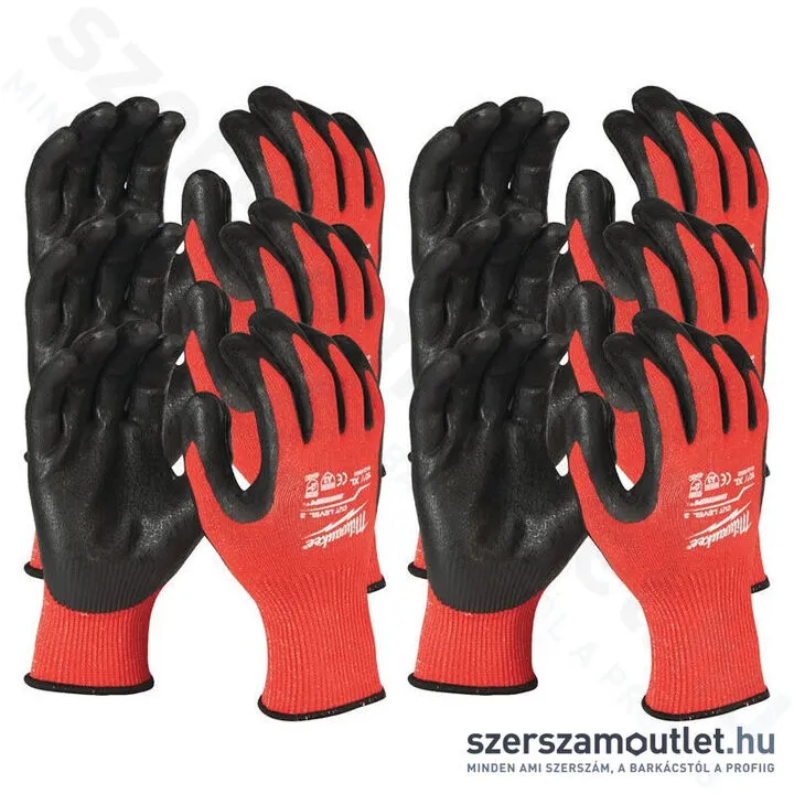 MILWAUKEE Vágásbiztos kesztyű (3/C vágási szint) XXL/11 (12pár)