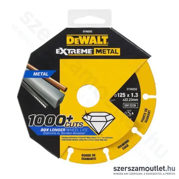 DEWALT EXTREME METAL Gyémánt vágótárcsa 125x22,2mm (DT40252-QZ)