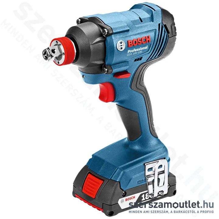 BOSCH GDX 180-LI Akkus ütvecsavarozó kofferben (1/4"-1/2" 180Nm) (2x2,0Ah/18V) (06019G5223)