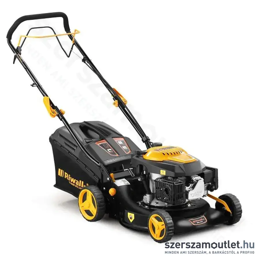 RIWALL RPM 4235 Önjáró benzinmotoros fűnyíró, 42cm, 25-75mm, 40l, 2600W