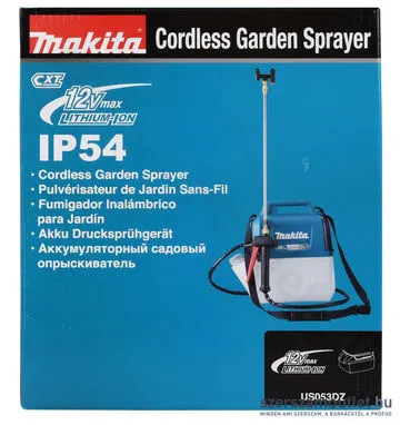 MAKITA US053DZ Akkus 5L kerti permetező (12V) (Akku és töltő nélkül!)