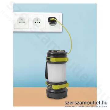 EXTOL USB tölthető akkus lámpa (350lm)