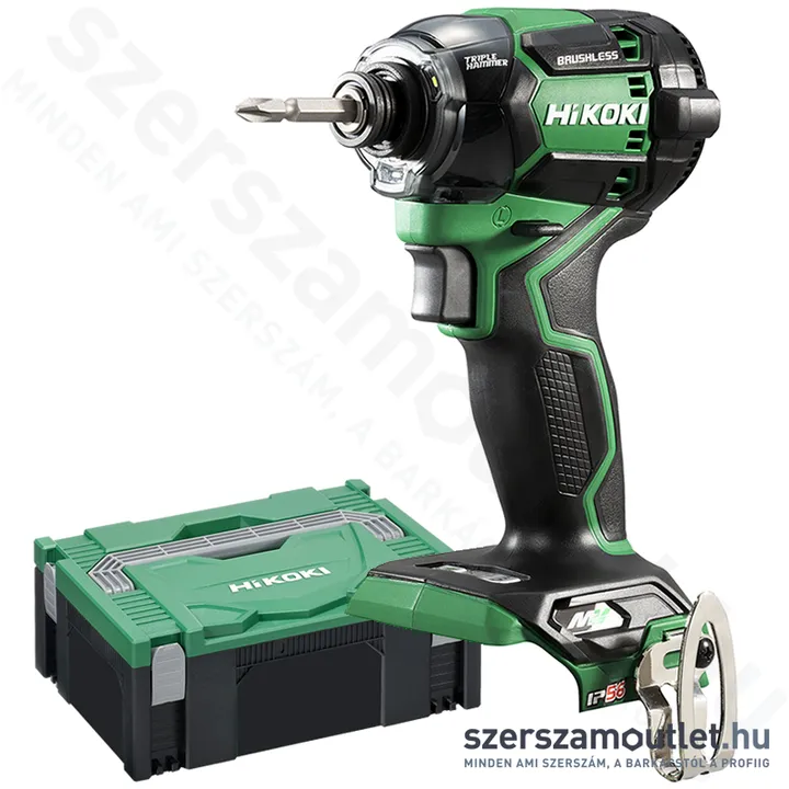 HIKOKI WH36DC-BASIC Akkus ütvecsavarozó HITBOXBAN (1/4" 215Nm) MULTI VOLT(36V) (Akku, töltő nélkül!)