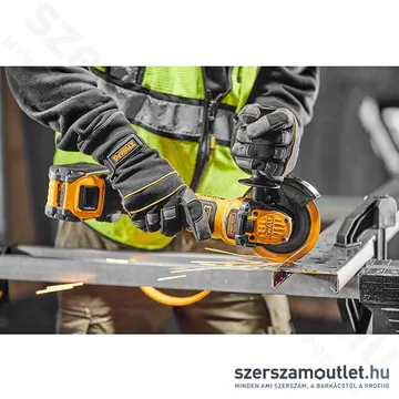 DEWALT DCG409NT-XJ Akkus sarokcsiszoló szénkefementes, kofferben (18V/125mm) (Akku és töltő nélkül!)