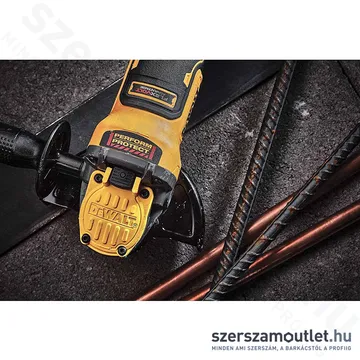 DEWALT DCG409NT-XJ Akkus sarokcsiszoló szénkefementes, kofferben (18V/125mm) (Akku és töltő nélkül!)