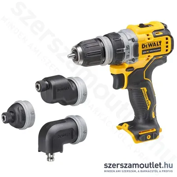 DEWALT DCD703NT-XJ XR Akkus fúró-csavarbehajtó, levehető tokmányú, koffer (12V) (Akku, töltő nélkül)