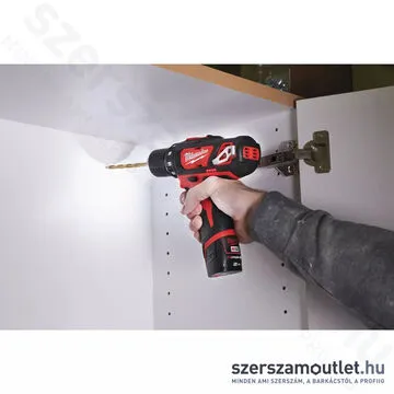 MILWAUKEE M12 BDD-201C Akkus fúró-csavarbehajtó kofferben (1x2,0Ah/12V)