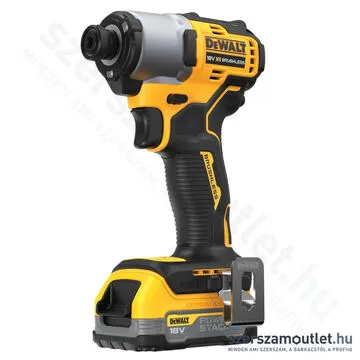 DEWALT DCF840E1T-XJ Akkus szénkefementes ütvecsavarozó TSTAK kofferben (1/4" 192Nm) (1xPowerStack&tr