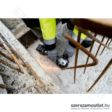METABO W 18 L 9-125 Quick Akkus sarokcsiszoló, lágyindítás 18V+metaBOX 165 L (akku és töltő nélkül)
