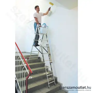 KRAUSE CORDA Sokcélú létra lépcsőfunkcióval 3x6 fokos (033369)