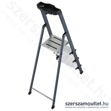 KRAUSE SECURO Lépcsőfokos eloxált állólétra 4 fokos (126429)