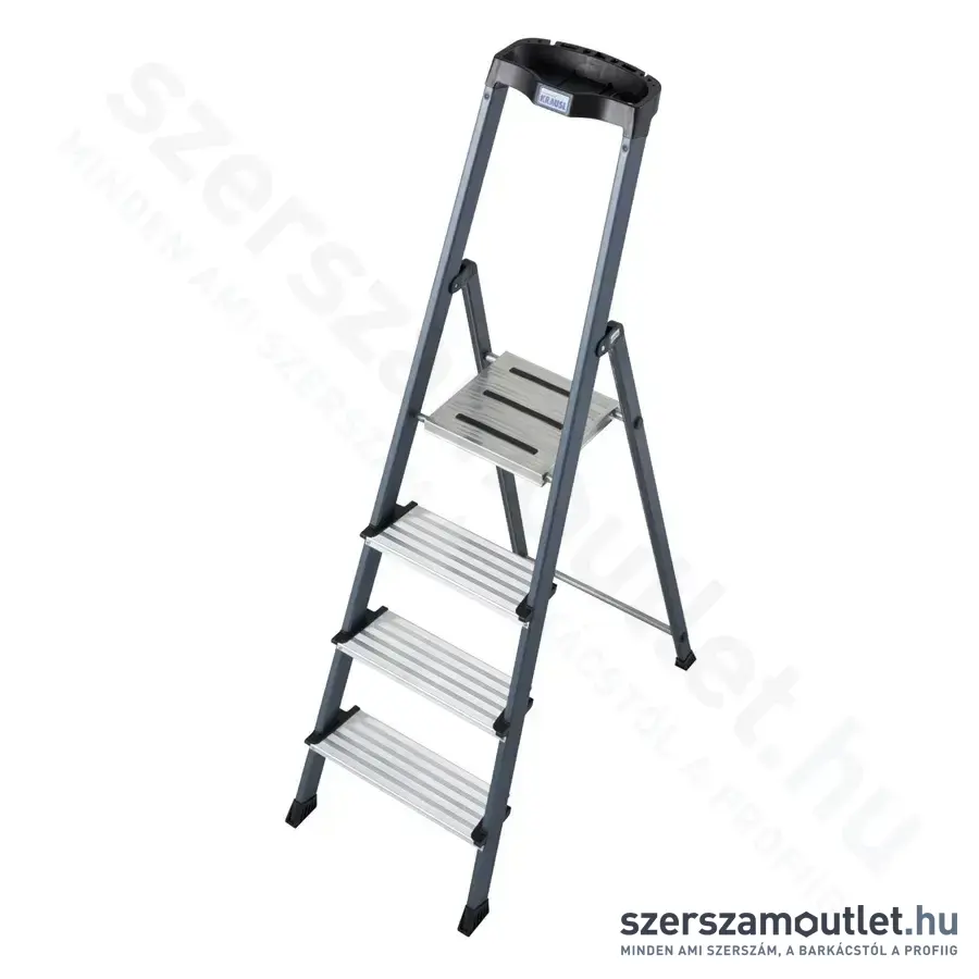 KRAUSE SECURO Lépcsőfokos eloxált állólétra 4 fokos (126429)