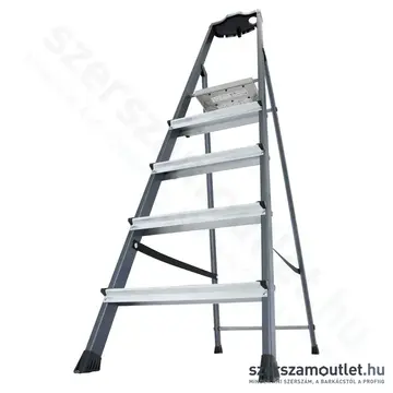 KRAUSE SECURO Lépcsőfokos eloxált állólétra 5 fokos (126436)