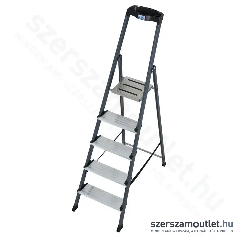 KRAUSE SECURO Lépcsőfokos eloxált állólétra 5 fokos (126436)