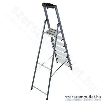 KRAUSE SECURO Lépcsőfokos eloxált állólétra 7 fokos (126450)