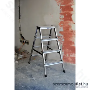 KRAUSE MONTO DOPPLO Két oldalon járható lépcsőfokos állólétra 2x4 fokos (120335)