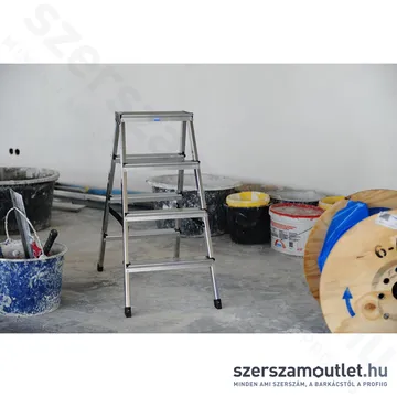 KRAUSE MONTO DOPPLO Két oldalon járható lépcsőfokos állólétra 2x4 fokos (120335)