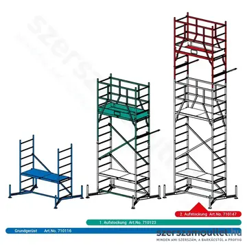 KRAUSE CLIMTEC Alumínium munkaállvány, alapcsomag 3,0m (710116)