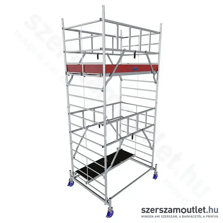 KRAUSE PROTEC XXL Alumínium gurulóállvány (széles kivitel) 5,3m (945129)