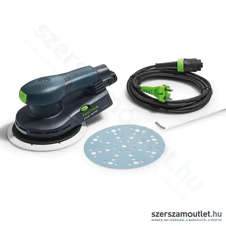 FESTOOL ETS EC 150/5 EQ excentercsiszoló papírdobozban (400W/150mm)