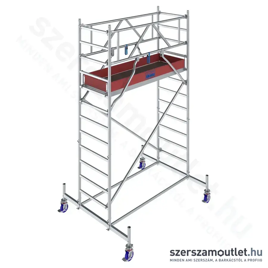 KRAUSE STABILO 10 Alumínium gurulóállvány 2,0m/4,4m (771025)
