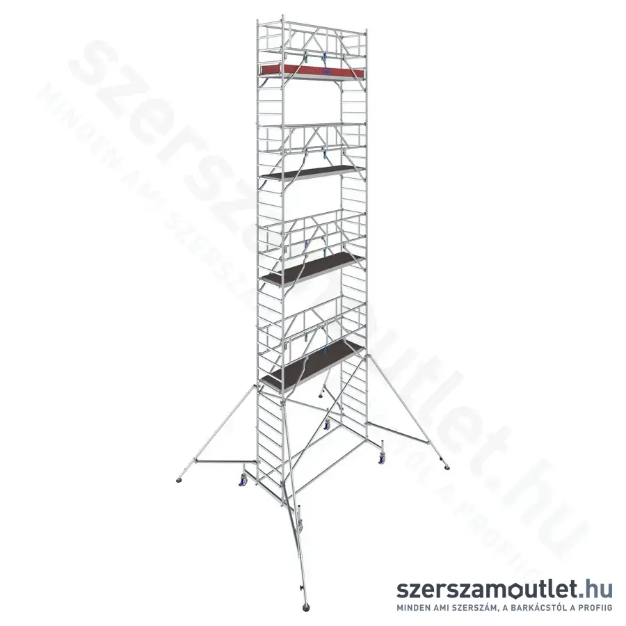 KRAUSE STABILO 10 Alumínium gurulóállvány 2,5m/10,4m (772084)