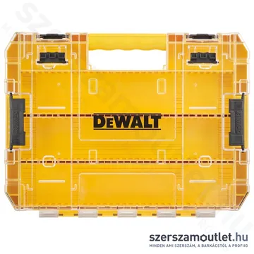 DEWALT Nagy TOUGHCASE tároló (üres) bittartóval, elválasztóval és 3db tárolóhellyel (DT70804-QZ)
