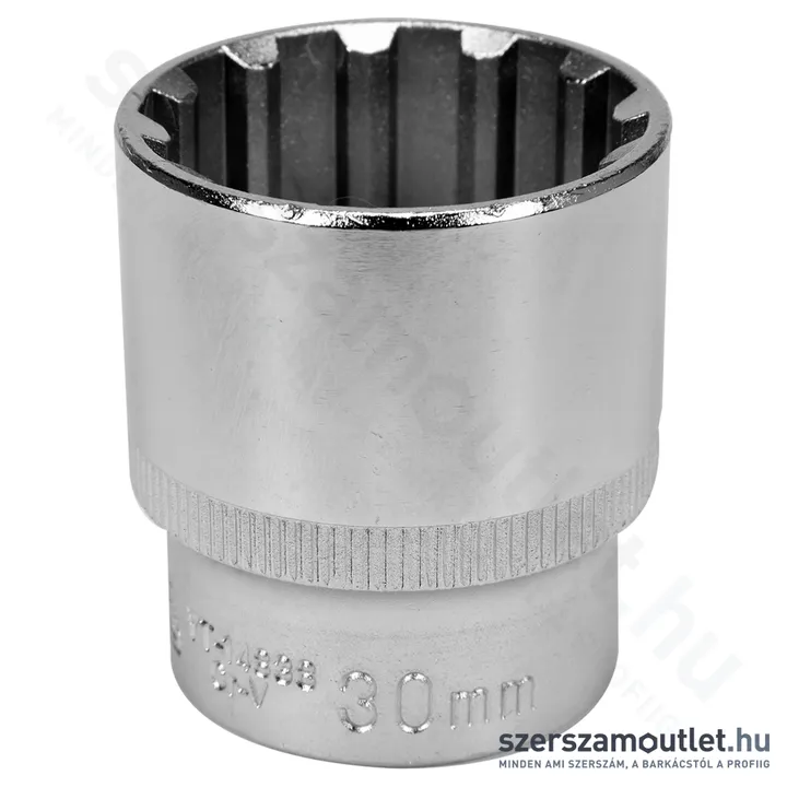 YATO Spline dugókulcs 1/2" 12lapú, rövid 42x30mm (1db) (YT-14838)