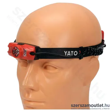 YATO CREE XTE Akkus fejlámpa IP44 500lm (Li-Ion 1000mAh 3,7V) (YT-08596)