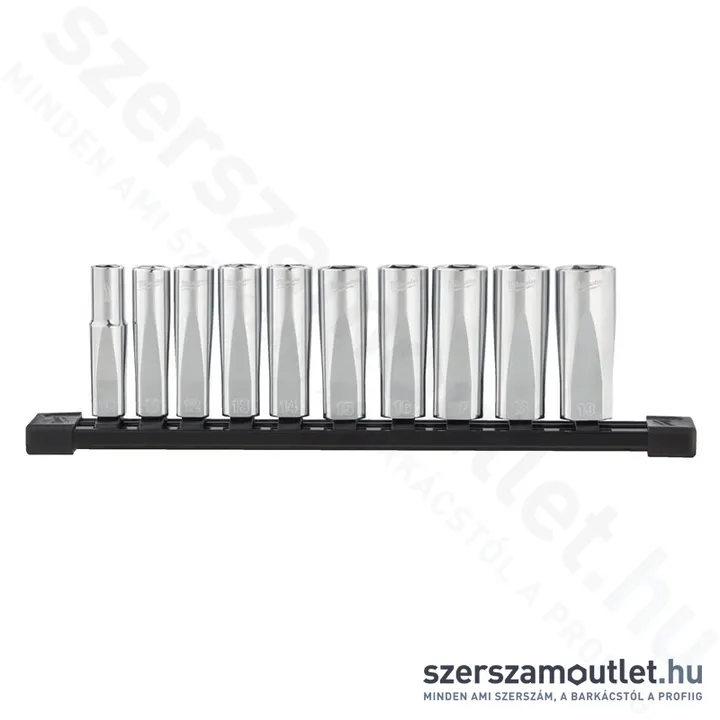 MILWAUKEE Dugókulcs készlet hosszú 10 részes 3/8" (10-19mm)
