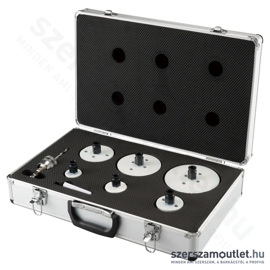 MAKITA EZYCHANGE Körkivágó készlet 35-114mm 6db-os + adapter+ közp. (E-15796)
