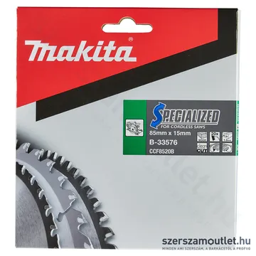 MAKITA SPECIALIZED Körfűrésztárcsa FA 85x15mm Z20 (B-33576)