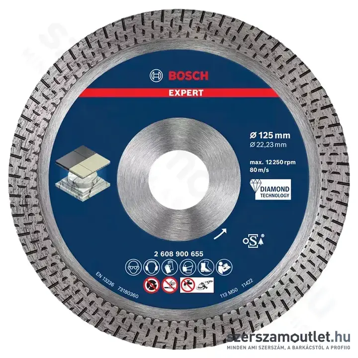 BOSCH EXPERT HardCeramic vágótárcsa 125x1,4x22,23mm (2608900655)
