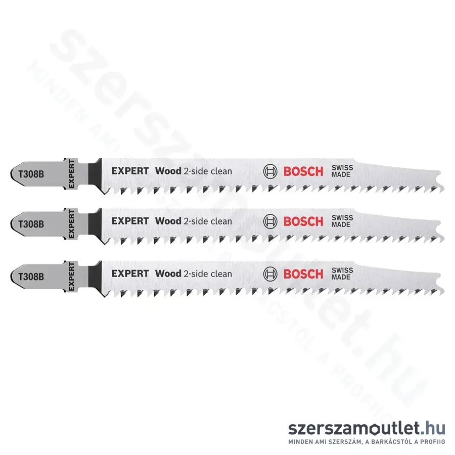 BOSCH EXPERT Wood 2-side clean T308 B szúrófűrészlapok 117/2,2mm [3db/csomag] (2608900550)