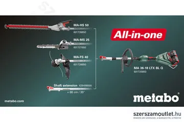 METABO MA 36-18 LTX BL Q Akkus szénkefementes multiszerszám (2x18V) (Akku és töltő nélkül!)
