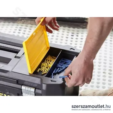 STANLEY Szerszámosláda fémcsattal és rendszerezővel 26