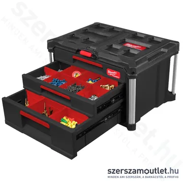 MILWAUKEE PACKOUT 2+1 Fiókos tároló láda