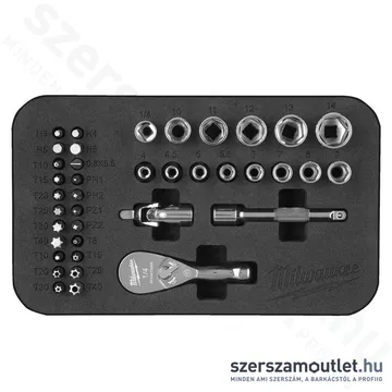MILWAUKEE Bit és dugókulcs készlet 39 részes 1/4" (4932492672)