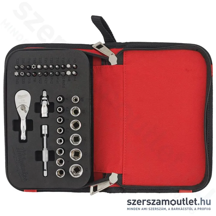 MILWAUKEE Bit és dugókulcs készlet 39 részes 1/4" (4932492672)