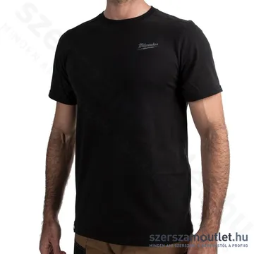 MILWAUKEE HT SS BL L Hibrid rövid ujjú póló FEKETE (L) (4932492965)