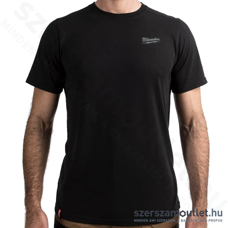 MILWAUKEE HT SS BL L Hibrid rövid ujjú póló FEKETE (L) (4932492965)